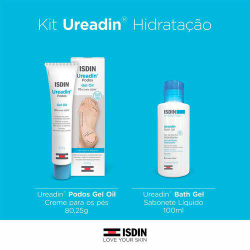 Imagem do produto Kit Ureadin Hidratação: Creme Para Os Pés 80,25G + Gel De Banho Isdin 100Ml 80,25G 100Ml