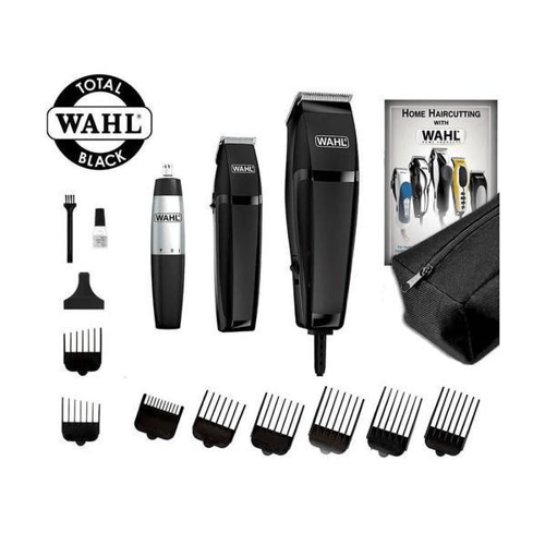 Imagem do produto Kit Wahl Total Black Máquina De Cortar Cabelo, Trimmer Acabamento E Aparador Pelos + Necessaire