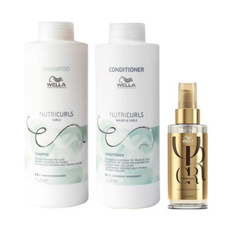 Imagem do produto Kit Wella Professionals Nutricurls S Shampoo E Condicionador E Óleo