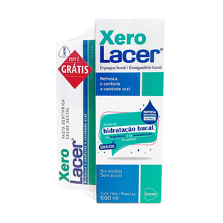 Imagem do produto Kit Xero Lacer Enxaguante Bucal Sem Álcool Com 500Ml + Pasta De Dente Com 100G 1 Unidade
