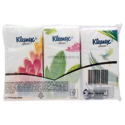 Imagem do produto Kleenex Classic Lenco Suave De Bolso 6 Pacotes Com 10 Unidades Cada Gratis Lata Porta Lenco