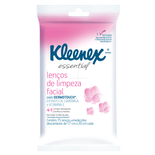 Imagem do produto Kleenex Lenco Limpeza Facial15 Lencos