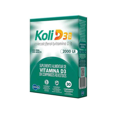 Imagem do produto Koli D3 2.000Ui Com 30 Comprimidos Revestidos