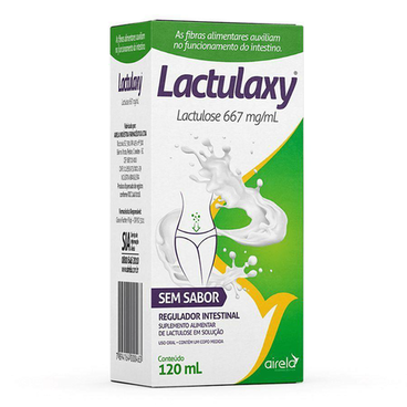 Imagem do produto Lactulaxy Regulador Intestinal Sem Sabor Lactulose 120Ml