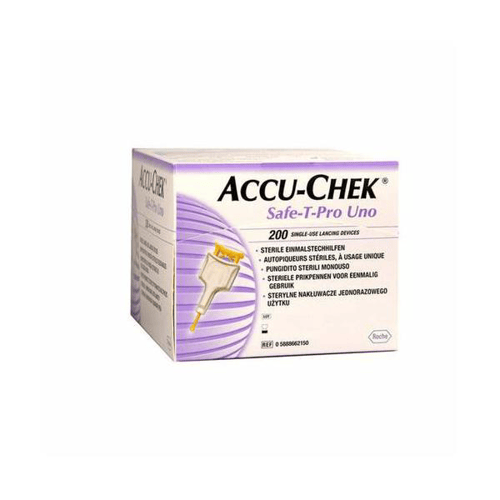 Imagem do produto Lancetas - Accu-Chek Safe-T Pro Uno 200 Unidades