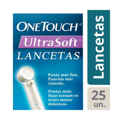 Lancetas OneTouch Ultra Soft Com 25 Unidades