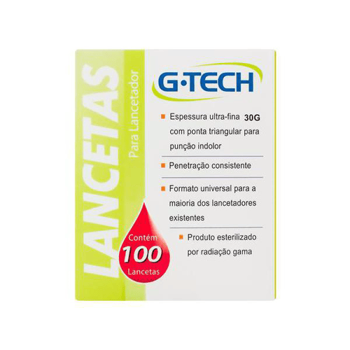 Imagem do produto Lancetas Para Lancetador G Tech 30