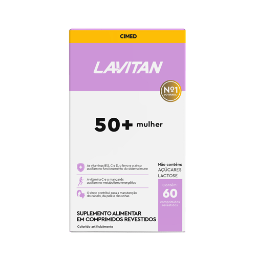 Lavitan 50+ Mulher Com 60 Comprimidos