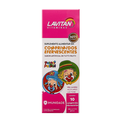 Imagem do produto Lavitan Kids Patati Patatá Tutti Frutti 10 Comprimidos Efervescente