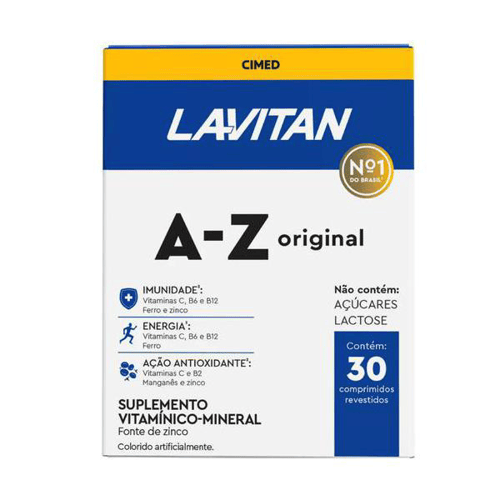 Imagem do produto Lavitan Suplemento Vitamínico 30 Comprimidos Revestidos Az