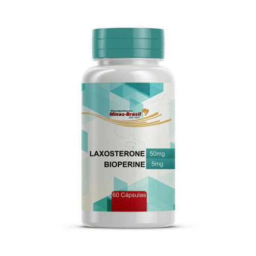 Imagem do produto Laxosterone 50 Mg Com Bioperine 5 Mg 60 Cápsulas