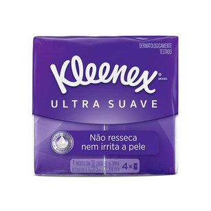 Lenço - De Papel Kleenex Dermoseda Bolso Com 40 Unidades