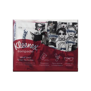 Imagem do produto Lenco Kleenex De Bolso Compacto 4X8 Unidades Grátis Lata Colecionável Kimberly