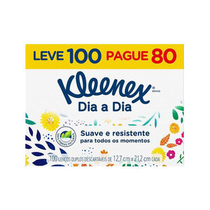 Imagem do produto Lenço Kleenex Original Leve 100 Pague 90