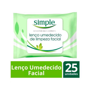 Imagem do produto Lenço Umedecido Facial Simple Cleansing Wipes 25 Unidades