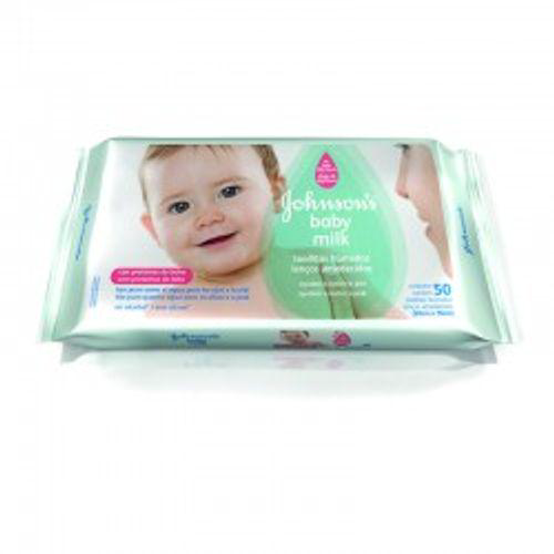 Imagem do produto Lenco - Umedecido Johnson Baby Milk C 50 Unidades
