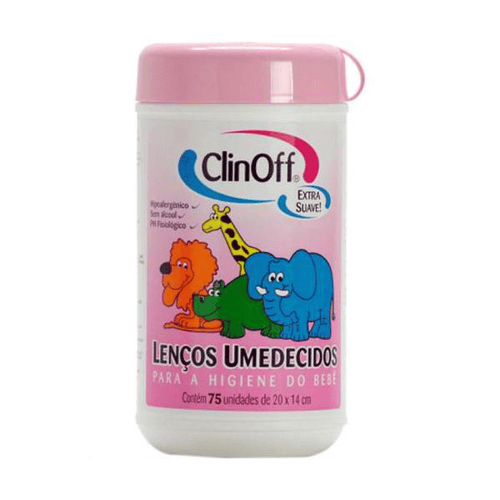 Lenco - Umid Clin Off Pote Rosa C 75Unid