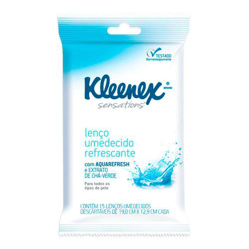 Imagem do produto Lenços - Umedecidos Kleenex Sensations Aquarefresh C 15 Un.