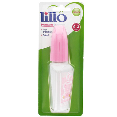 Imagem do produto Lillo Mamadeira Miniformi Primeiros Passoas Latex Rosa 50Ml