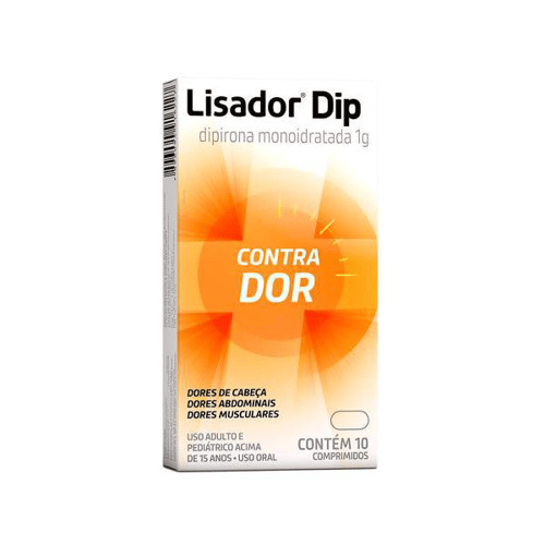 Lisador Dipirona 1G Com 10 Comprimidos