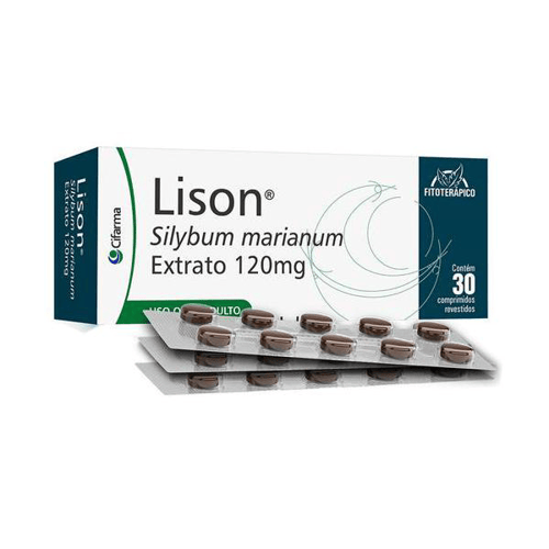 Imagem do produto Lison Silybum Marianum 120Mg 30 Comprimidos