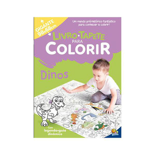 Imagem do produto Livro Infantil Tapete Para Colorir Dinos