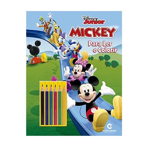 Imagem do produto Livro Ler E Colorir Mickey Disney Junior Com Lápis Culturama