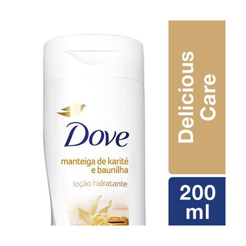 Imagem do produto Loção Hidratante Corporal Dove Delicious Care Manteiga De Karité E Baunilha Com 200Ml