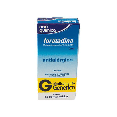 Imagem do produto Loratadina 10 Mg Com 12 Comprimidos - Brainfarma Genérico