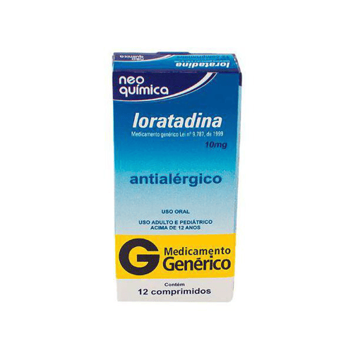 Imagem do produto Loratadina - 10Mg 12 Comprimidos Nova Química Genérico