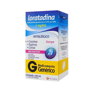 Imagem do produto Loratadina - Xarope 100Ml Globo Genérico