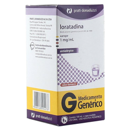Imagem do produto Loratadina Xarope 100Ml Prati Donaduzzi - Prati Donaduzzi Genérico