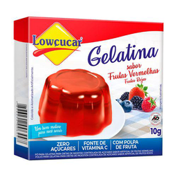 Imagem do produto Lowçucar Gelatina Zero Açucar Frutas Vermelhas 10G