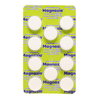 Imagem do produto Magnazia 10 Comprimidos Mastigáveis Hidrox Aluminio, Magnésio E Simeticona