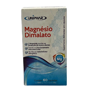 Imagem do produto Magnesio Dimalato 500Mg Com 60 Caps Uniphar