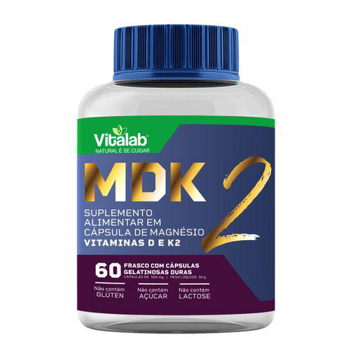 Imagem do produto Magnésio + Vitamina D Mdk2 Vitalab Com 60 Cápsulas