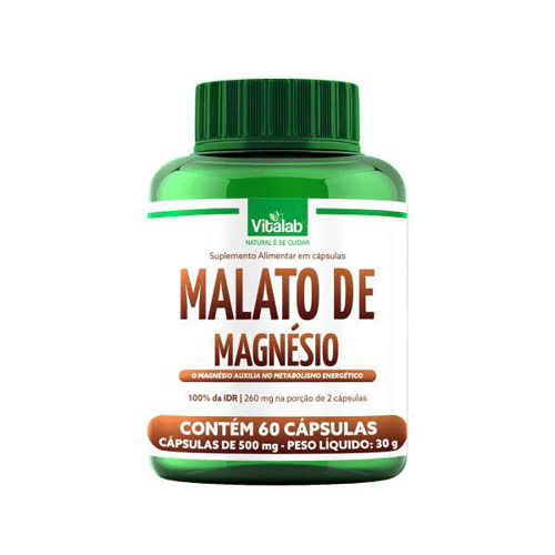 Imagem do produto Malato De Magnésio 60 Cápsulas Vitalab