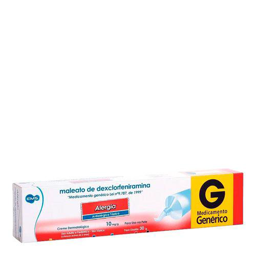 Imagem do produto Maleato De Dexclorfeniramina 10Mg Creme 30G - 1Farma Genérico
