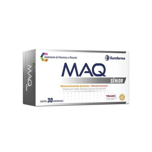 Maq Sênior Suplemento De Vitaminas E Minerais - Com 30 Comprimidos