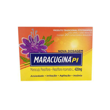 Imagem do produto Maracugina Pi 420Mg Com 20 Comprimidos