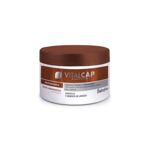 Imagem do produto Máscara De Tratamento Capilar Vitalcap Sos Mandioca Fortificante Cabelos Fracos E Ressecados 250G