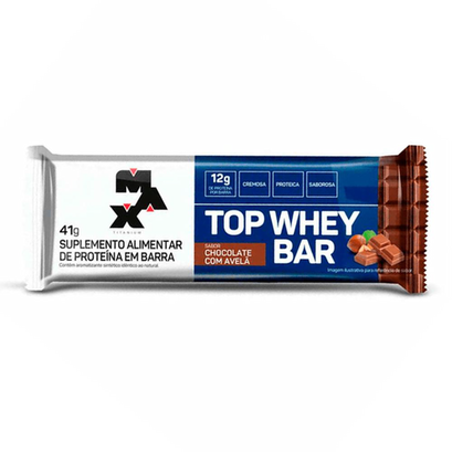 Imagem do produto Max Titanium Top Whey Barra Chocolate Com Avela 41G