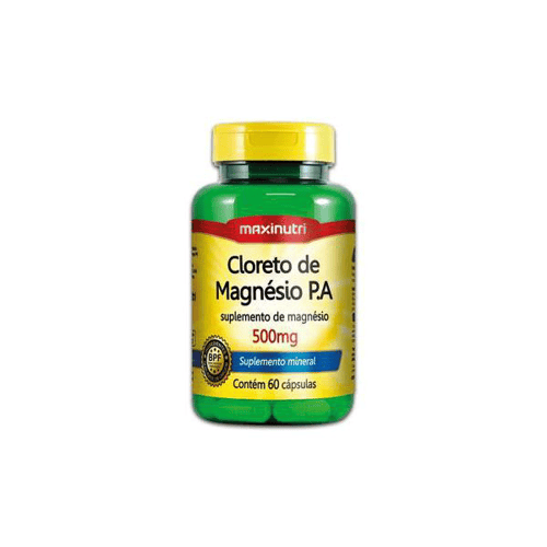 Imagem do produto Maxinutri Cloreto Magnesio 500 Mg 60 Capsulas