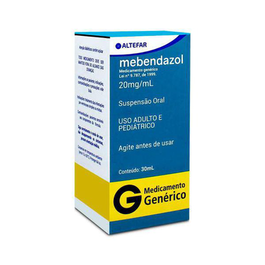 Imagem do produto Mebendazol 20Mg Ml Suspensão Oral C 30Ml Cód. - Belfar Genérico