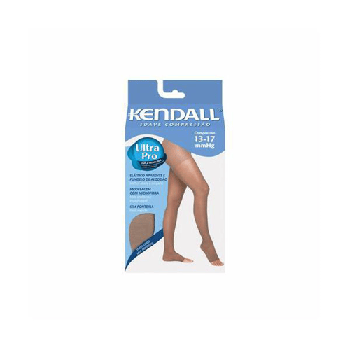Meia - Calça Gestante Medicinal Kendall Suave Compressão Sem Ponteira Pequena Mel