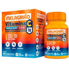 Imagem do produto Melagrião Vit C 1G Tripla Ação 30 Comprimidos