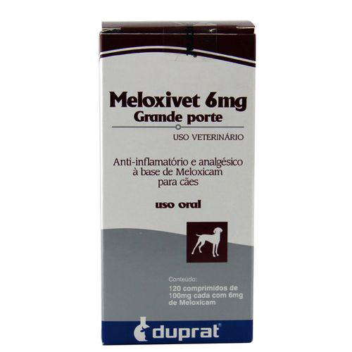 Imagem do produto Meloxivet 6Mg 120 Comprimidos Duprat Antiinflamatório