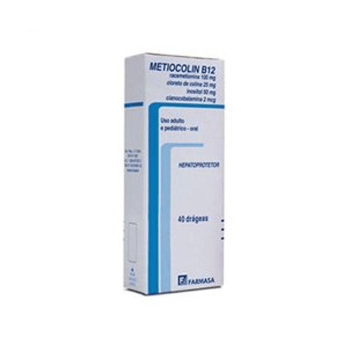 Imagem do produto Metiocolin - C Vitamina B12 40 Drágeas