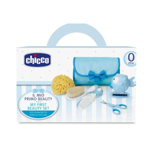 Meu Primeiro Kit De Cuidados Para Bebê Boy 0M+ Chicco Ch5163 Conjunto De Higiene Menino 0M+