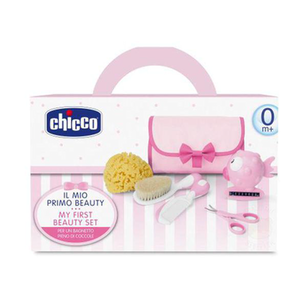 Meu Primeiro Kit De Cuidados Para Bebê Girl 0M+ Chicco Ch5162 Conjunto De Higiene Menina 0M+